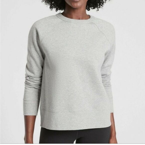Athleta 24/7 crew sweatshirt gray size Medium - Picture 2 of 5